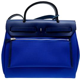 Hermès-Hermes U-stamped Airbag Zip PM Women's Shoulder Bag-Blue