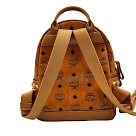 MCM-MCM Side Stud Backpack Stark Bebe Boo-Orange