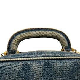 Chanel-Chanel Denim Vanity Bag-Blue