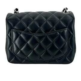 Chanel-Chanel Mini Matelasse Lambskin Shoulder Bag-Black