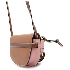 Loewe-Loewe Gate Mini Leather Shoulder Bag-Brown,Pink
