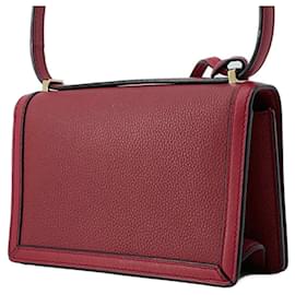 Loewe-Loewe Barcelona Small Leather Shoulder Bag-Red
