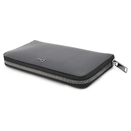 Christian Dior-Christian Dior Long Wallet in Black Leather-Black