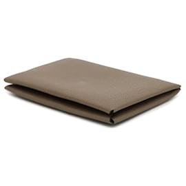 Hermès-Hermes Business Card Case in Etoupe Gray-Taupe
