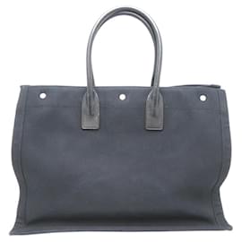 Saint Laurent-Saint Laurent Rive Gauche Tote Bag-Black
