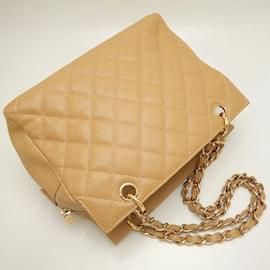 Chanel-Chanel Camel Grained Calfskin Tote Bag-Camel