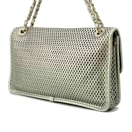Chanel-Chanel Chain Shoulder Bag-Silvery