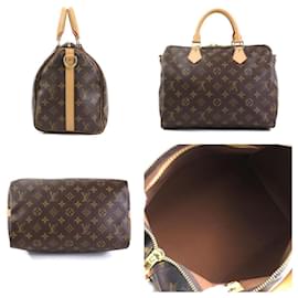 Louis Vuitton-Louis Vuitton Monogram Speedy Bandouliere 30 Handbag-Brown,Monogram