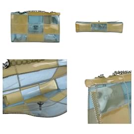 Chanel-Chanel Beige and Blue Shoulder Bag-Blue,Beige