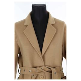 Sandro-Wool coat-Beige