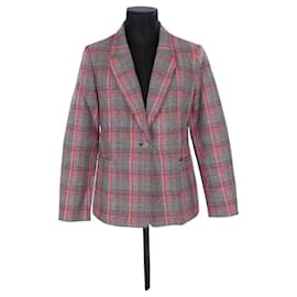 Claudie Pierlot-Cotton blazer-Red