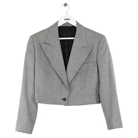 Versace-Wool blazer-Black