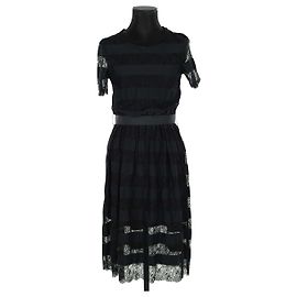 Claudie Pierlot Schwarzes Kleid Schwarz