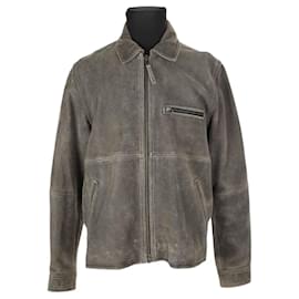 Autre Marque-Leather jacket-Grey