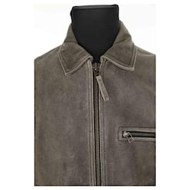 Autre Marque-Leather jacket-Grey