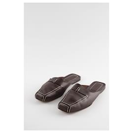 Chanel-Leather mules-Brown