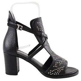 Zadig & Voltaire Black leather heels Black
