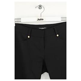 Balmain-Wool trousers-Black
