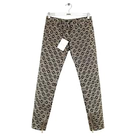 Balmain-Golden slim pants-Golden
