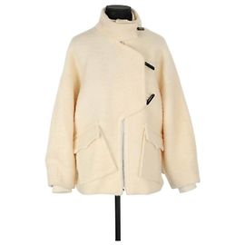Ganni Wool jacket Cream