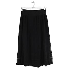 Isabel Marant-Silk skirt-Black