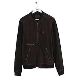 All Saints Braune Wildlederjacke Braun