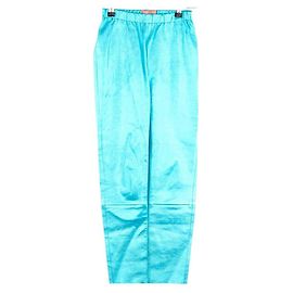 Manoush Leather leggings Blue