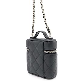 Chanel-Chanel Chain Vanity Case Small Matelasse-Black