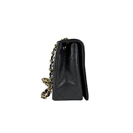 Chanel-Chanel Black Leather Shoulder Bag-Black
