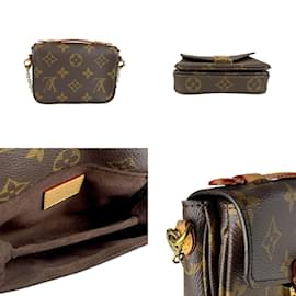 Louis Vuitton-Louis Vuitton Monogram Micro Metis Shoulder Bag-Brown,Monogram