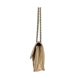 Chanel-Chanel Beige Grained Calfskin Shoulder Bag-Beige