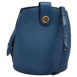 LOUIS VUITTON Sac à épaule Epi Cluny Bleu M52255 LV Auth ep8716 Bleu