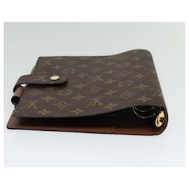 Louis Vuitton-LOUIS VUITTON Monogram Agenda GM Day Planner Cover R20006 LV Auth 120541A-Monogram