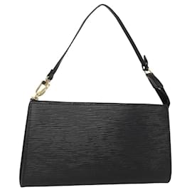 Louis Vuitton-LOUIS VUITTON Epi Pochette Accessoires Pouch Black M52982 LV Auth hk2447-Black