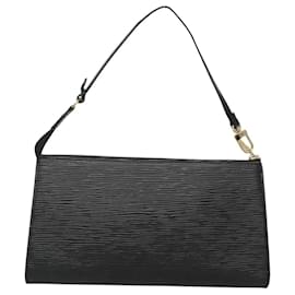 Louis Vuitton-LOUIS VUITTON Epi Pochette Accessoires Pouch Black M52982 LV Auth hk2447-Black