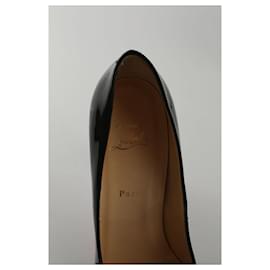 Christian Louboutin-Patented leather heels-Black