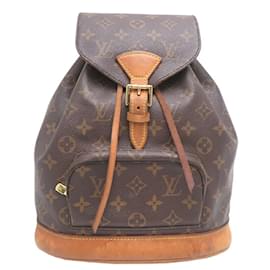 Louis Vuitton-Louis Vuitton Montsouris MM Women's Backpack-Brown,Monogram