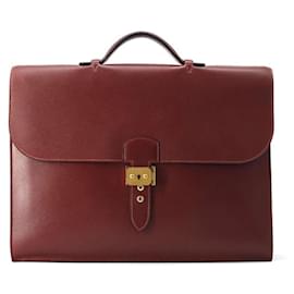 Hermès-Hermes Bag Sac A Depeche 38 Rouge H Cushvel-Other