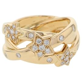 Chanel-Chanel Comet Diamond Band Ring in 18K Yellow Gold-Other