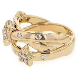 Chanel-Chanel Comet Diamond Band Ring in 18K Yellow Gold-Other
