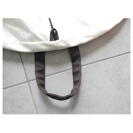 Hermès-long porte vetements hermès en toile imperméable et solide 150X60 environ-Crème