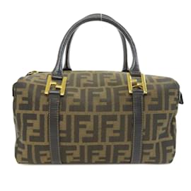 Fendi-Sac à main Fendi Zucca-Marron