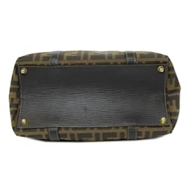 Fendi-Sac à main Fendi Zucca-Marron
