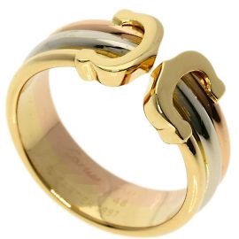 Cartier 2C SM #48 Ring Pink Weiß Gelb