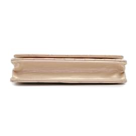 Chanel-Chanel Chain Wallet in Metallic Pink-Silvery