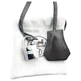 bell, pull tab and Hermès padlock Dark brown