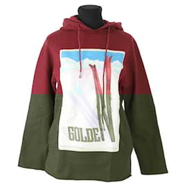 Golden Goose-Cotton sweatshirt-Dark red