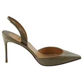 Christian Louboutin-Patented leather heels-Green