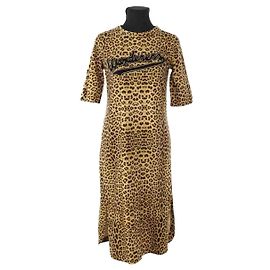 Laurence Bras Vestido de algodón marrón Castaño