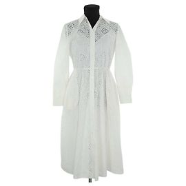 Loro Piana Vestido de algodón Blanco